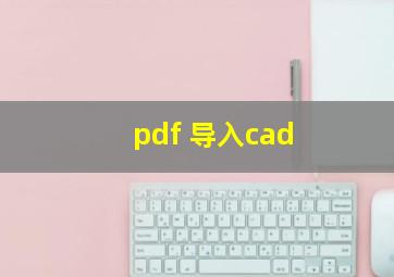 pdf 导入cad